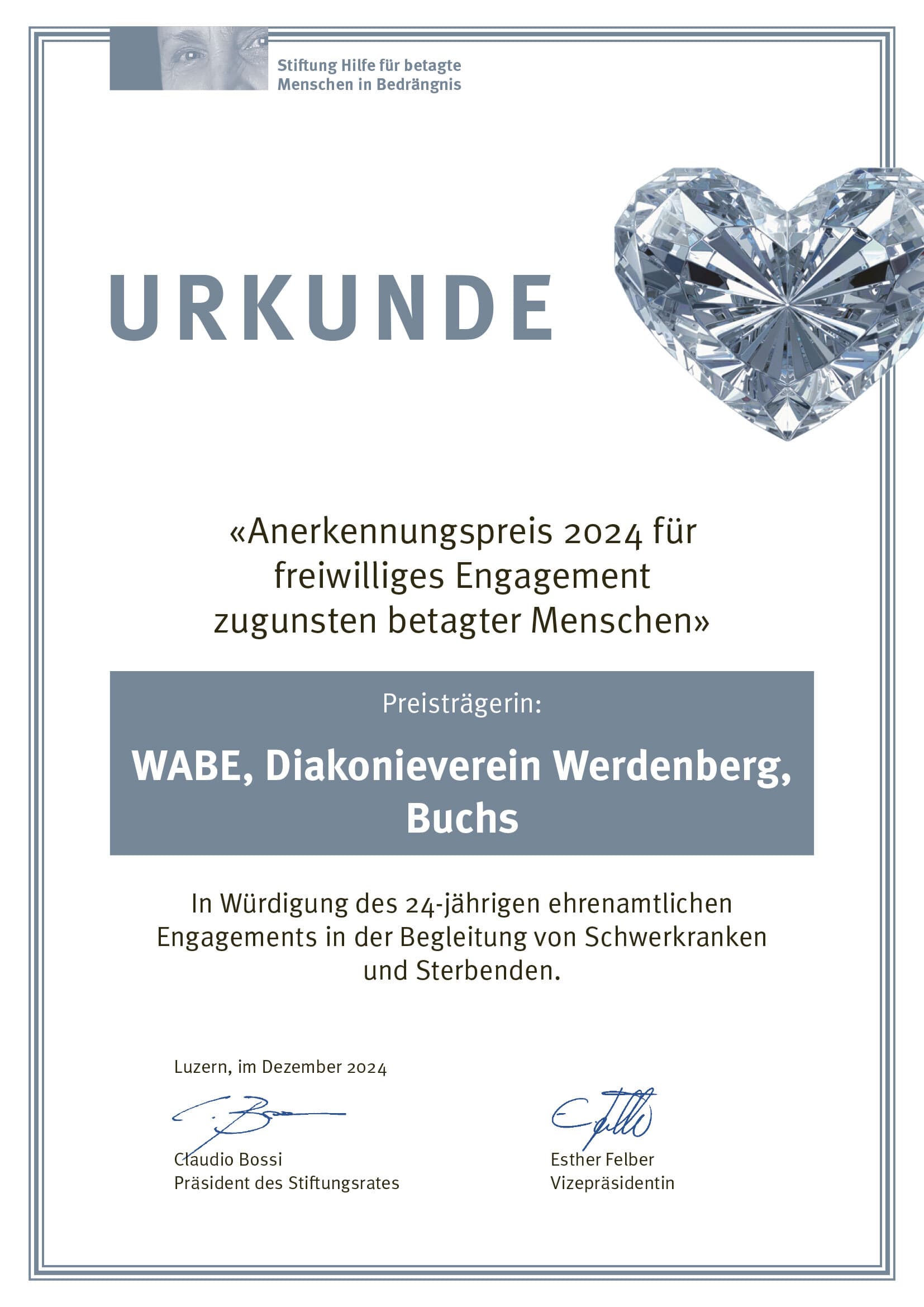Anerkennugspreis24 WABE